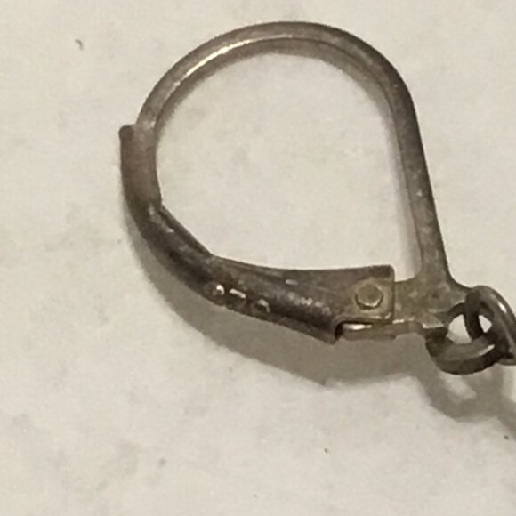 Vintage & gorgeous sterling silver Tahitian pearl clip on earrings - Picture 11 of 15